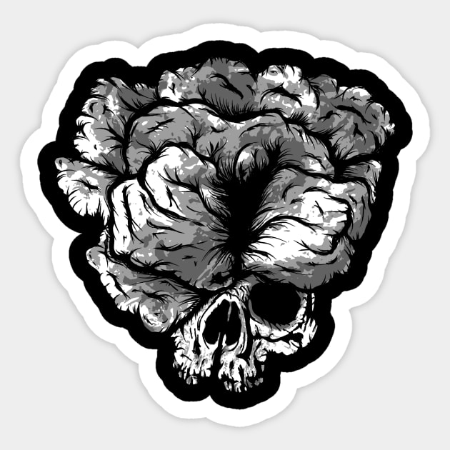 Clicker Skull Sticker by Mdk7